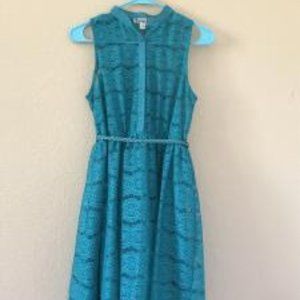 Teal lace Dress